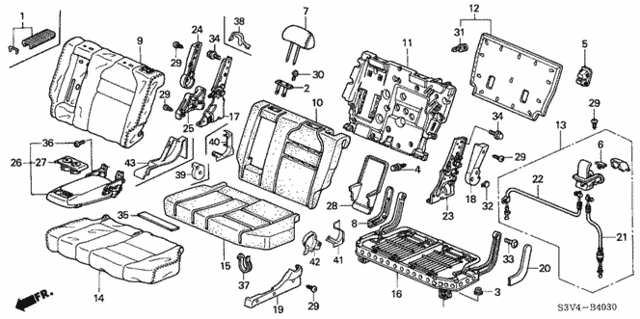 Middle Seat (L.) for 2005 Acura MDX #0