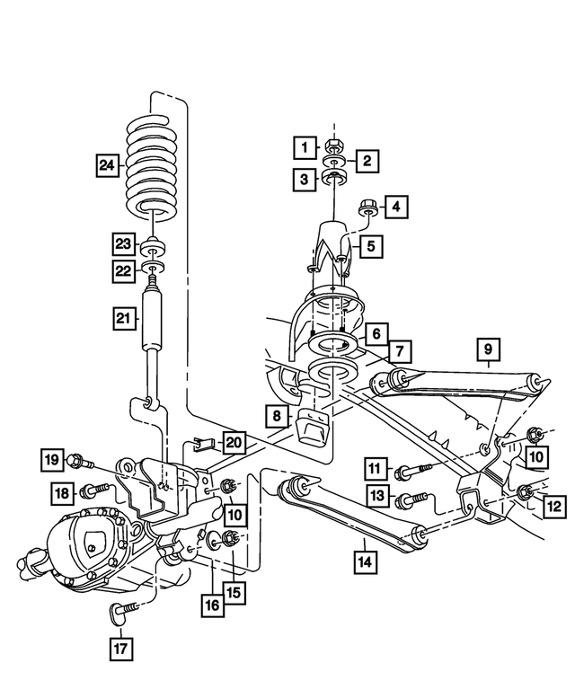 6503029 - Front Suspension: Hex Nut for Mopar Image image