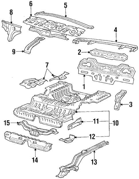 Rear Body for 1986 Honda Prelude #0