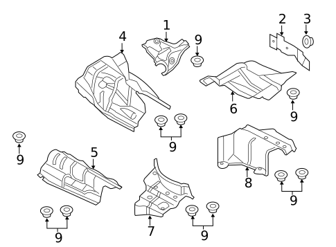 Heat Shields for 2013 Audi RS5 #0
