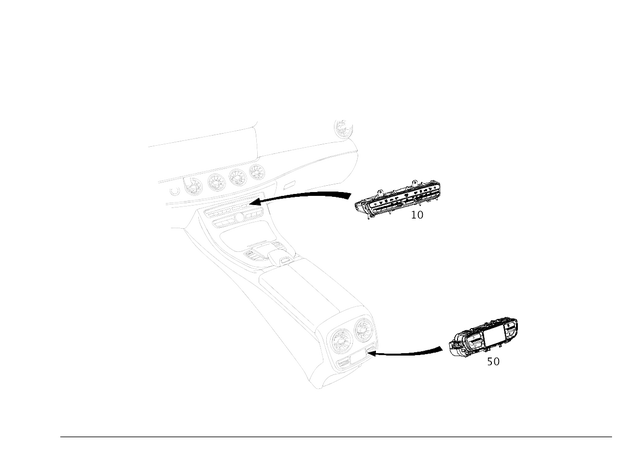 2139050208 - Heating and Ventilation: Switch Block for Mercedes-Benz: CLS450, CLS53 AMG, E300, E350, E400, E43 AMG, E450, E53 AMG, E63 AMG S Image image