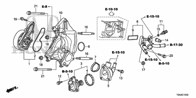 Water Pump (-'14) for 2013 Honda CR-V #0