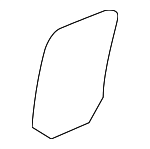 10370904 - Body: Door Glass for Chevrolet: Silverado 1500, Silverado 2500 HD, Silverado 3500 HD | GMC: Sierra 1500, Sierra 2500 HD, Sierra 3500 HD Image