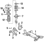 4014239 - Suspension: Control Arm Bolt for Chrysler: E Class, Executive Limousine, Executive Sedan, LeBaron, New Yorker, TC Maserati | Dodge: Omni, Shadow Image