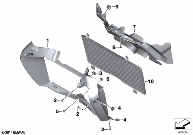 46637698571 - : Air Duct for BMW-Motorrad Image