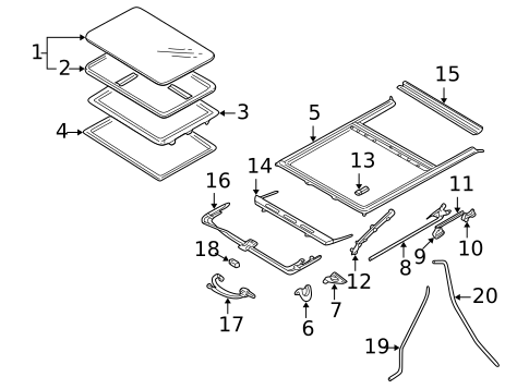Sunroof for 2000 Mazda MPV #0