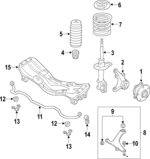 20310FL070 - : 2018-2020 Subaru Crosstrek - Strut for Subaru Image