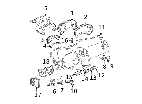 Headlamp Components for 2006 Pontiac G6 #1