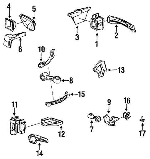 Engine Mounting for 1988 Chevrolet Beretta #0