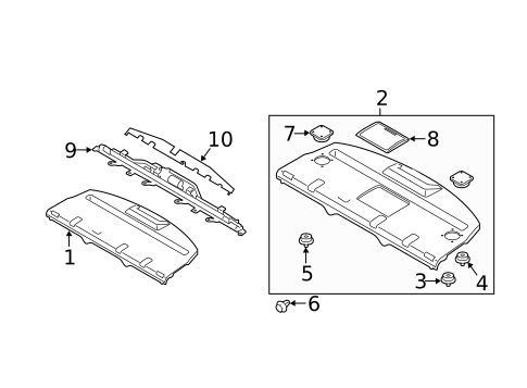 Interior Trim - Rear Body for 2014 INFINITI Q70 #2