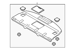 799101MG1B - : Pkg Tray Trim for Infiniti Image