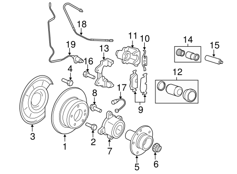 Rear Brakes for 2008 BMW X5 #0