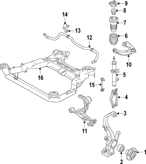 Front Suspension for 2012 Mazda 6 #0
