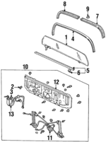 85835SR2003 - : Weatherstrip for Honda Image