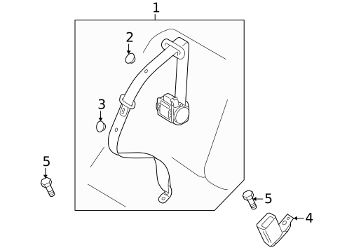 Rear Seat Belts for 2010 Audi TT Quattro #0