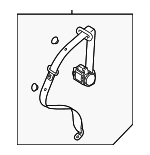 8J8857805KVMN - Electrical: Belt &amp; Retractor for Audi: TT, TT Quattro, TT RS Quattro, TTS Quattro Image