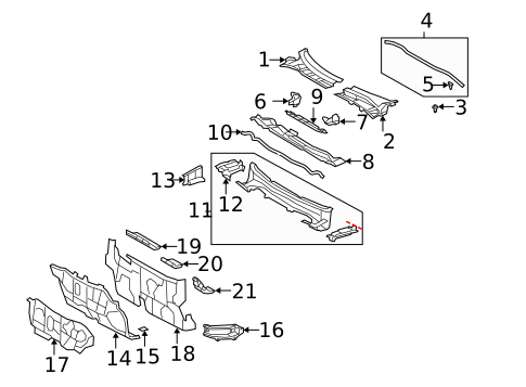 Cowl for 2010 Toyota Corolla #0