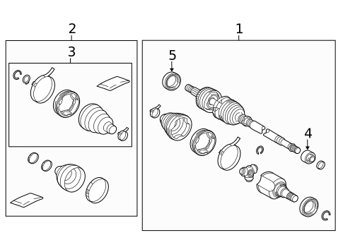 Drive Axles for 2014 Toyota Prius V #0