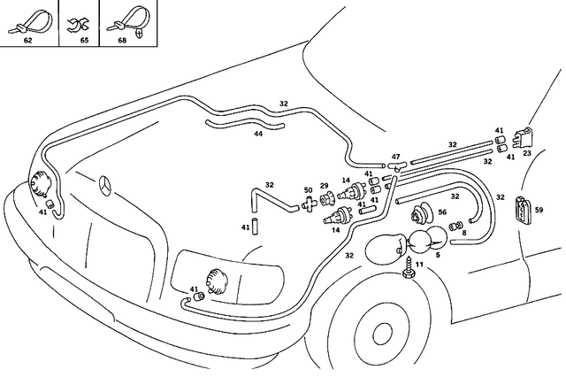 1078050198 - Vacuum System: Seal for Mercedes-Benz Image image