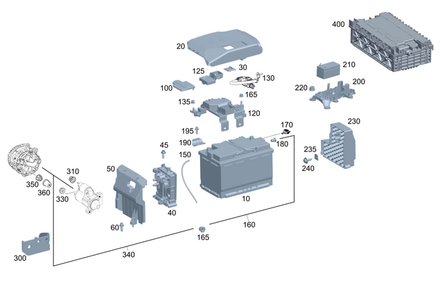 1982800826 - Electrical Equipment and Instruments: Electrical System Battery for Mercedes-Benz Image image