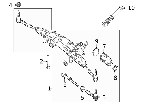 Steering Gear & Linkage for 2021 Mercedes-Benz GLA 35 AMG&reg; #2