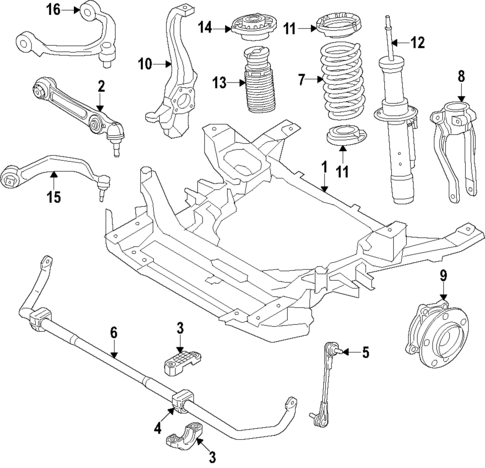 Front Suspension for 2025 BMW 540i xDrive #0