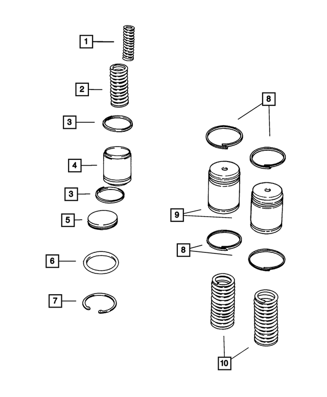 4567575 - Automatic Transaxle 4 Speed: Accumulator Spring for Mopar Image image