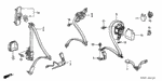 90133SZ4003 - Interior/Bumper: SCREW, ET (7X16) for Honda Image