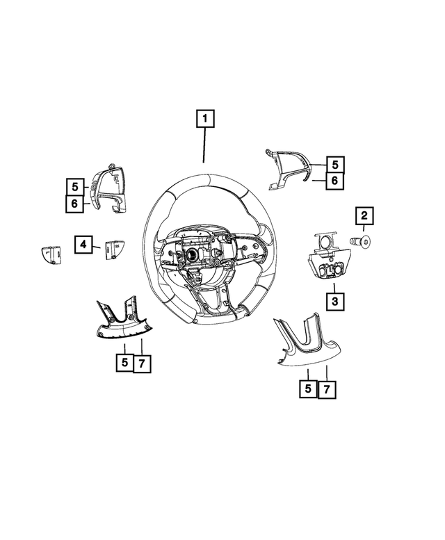 7HT10LV5AA - Steering: Steering Wheel for Mopar Image image