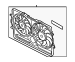 8K0121207D - Cooling System: Fan Shroud for Audi: S4, S5 Image