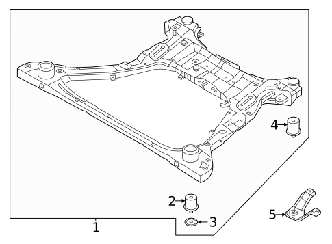 Suspension Mounting for 2023 Hyundai Santa Fe #1