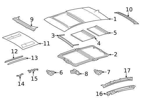 Sunroof for 2018 Lexus LS500 #2