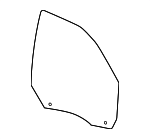 68700436AA - Body: Door Glass for Mopar Image