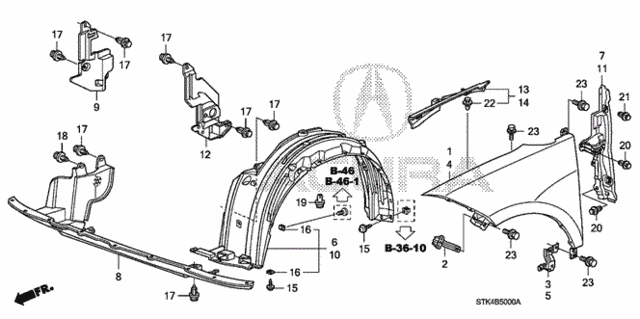 Front Fenders for 2008 Acura RDX #0