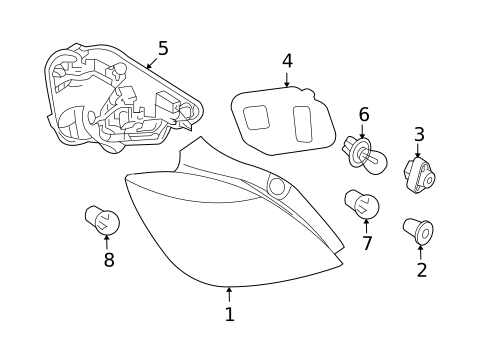 Tail Lamps for 2008 Saturn Astra #0