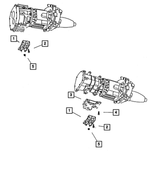 52019998 - Engine Mounting: Transmission Support Bracket And Insulator for Mopar Image