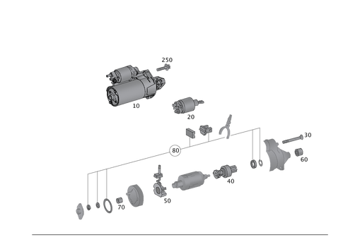 Starter for 2017 Mercedes-Benz SLC43 AMG #0