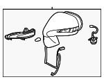 879100E041B2 - : Mirror Assembly for Lexus: RX350, RX450h Image