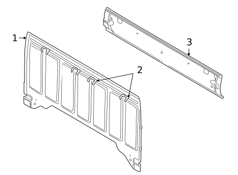 Back Panel for 2004 Dodge Dakota #1