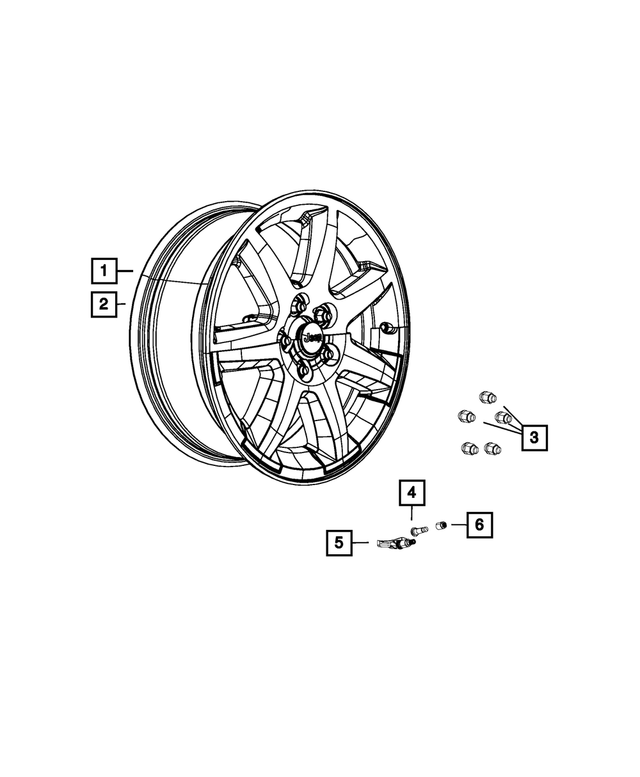 52125069AB - Wheels: Steel Wheel for Mopar Image