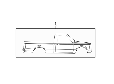 Stripe Tape for 1998 Ford Ranger #0