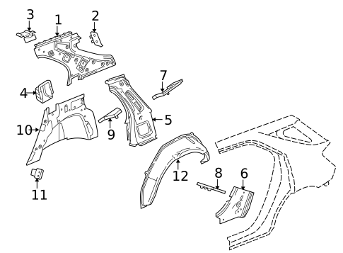 Inner Structure for 2014 GMC Terrain #0