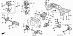 38930P06A00 - Body/Air Conditioning: BRACKET, COMPRESSOR for Honda Image
