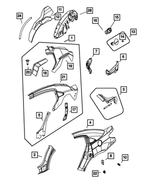4389525AB - Body Sheet Metal Except Doors: Quarter Inner Panel, Right for Mopar Image