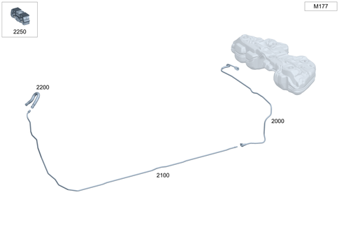 Fuel Lines, Gasoline Vehicle for 2019 Mercedes-Benz C63 AMG S #0