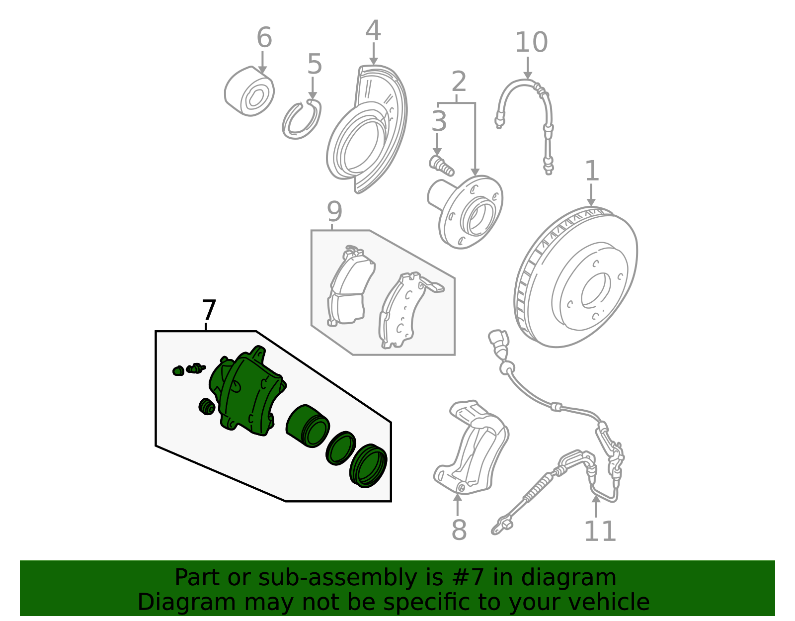 ZZC1-33-980A - Caliper 2001-2006 Mazda Tribute | Cox Mazda Parts