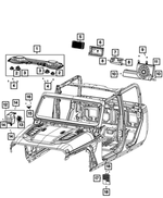 6AH08TX7AH - Electrical: Speaker Enclosure for Jeep: Gladiator, Wrangler Image
