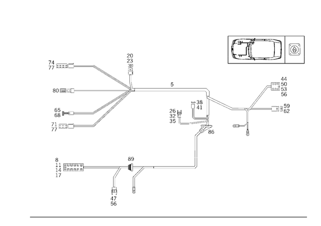 105450028 - Electrical Equipment and Instruments: Receptacle Housing for Mercedes-Benz Image image