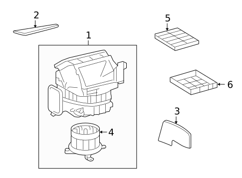 Blower Motor & Fan for 2008 Lexus LX570 #0