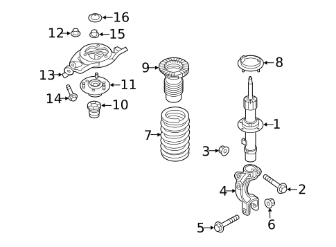 Struts & Components for 2015 Hyundai Genesis #1